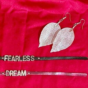 Girl’s inspire bracelets/earrings ‼️ must bundle with other listings thank you‼️